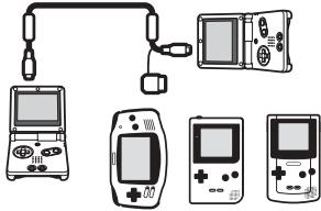 NINTENDO GAME BOY ADVANCE SP SYSTEM - Jeu à deux utilisant les algiciens pour Game Boy original et Game Boy Color (Une d'ouen) utilise un ensemble de cible Game Link® universel et un Ingérieur pour le Gage Boy ou le Game Boy Colony. - 1