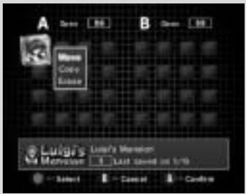 NINTENDO GAMECUBE - POUR DEPLACER UN FICHIER - 1