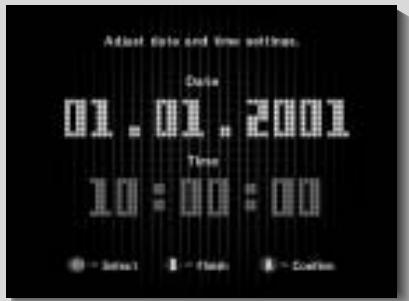 NINTENDO GAMECUBE - ÉCRAN DU CALENDRIER - 1