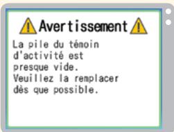 NINTENDO DS PERSONAL TRAINER WALKING - Lorsque la pile du fémoin d'activité est presque vide... - 1