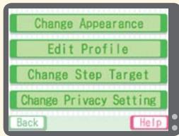 NINTENDO DS PERSONAL TRAINER WALKING - Edit Player menu - 1