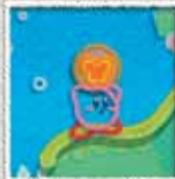 NINTENDO WII KIRBYS EPIC YARN - Écran des pieces de tissu - 1