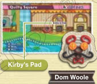 NINTENDO WII KIRBYS EPIC YARN - QUILTY COURT - 1