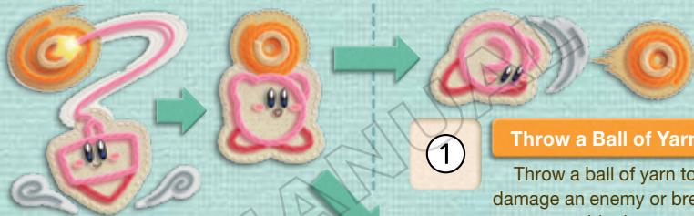 NINTENDO WII KIRBYS EPIC YARN - ROLLING-UP ACTIONS - 1