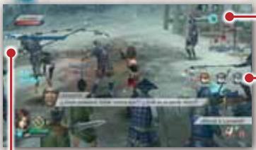 NINTENDO WII SAMURAI WARRIORS 3 - Pantalla principal de la batalla - 1