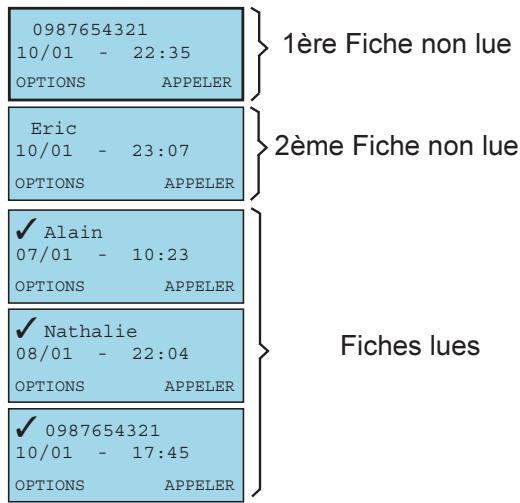 FRANCE TELECOM AMARYS 3500 DECT - Circuler dans le journal des APPELS - 1