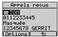 FRANCE TELECOM DOLPHIN COMFORT - Appel d'un numero de la liste des appels reçus - 1