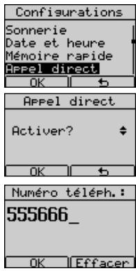 FRANCE TELECOM DOLPHIN COMFORT - Réglage "Appel direct" - 1