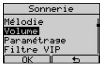 FRANCE TELECOM DOLPHIN COMFORT - Réglage du volume de la sonnerie - 1