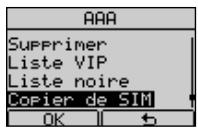 FRANCE TELECOM DOLPHIN COMFORT - Copie des nombres d'une carte SIM - 2