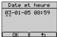 FRANCE TELECOM DOLPHIN COMFORT - Réglage de l'heure et de la date - 2