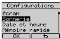 FRANCE TELECOM DOLPHIN COMFORT - Choix du type de mélodie de sonnerie - 1
