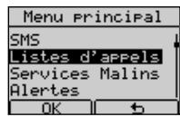 FRANCE TELECOM DOLPHIN COMFORT - Mémorisation d'un numéro de la liste des appelants dans le Répertoire - 1