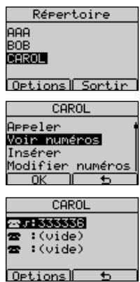 FRANCE TELECOM DOLPHIN COMFORT - Visualisation des nombres dans le repertoire - 1