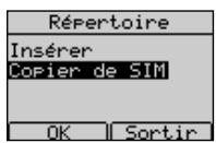 FRANCE TELECOM DOLPHIN COMFORT - Copie des nombres d'une carte SIM - 1