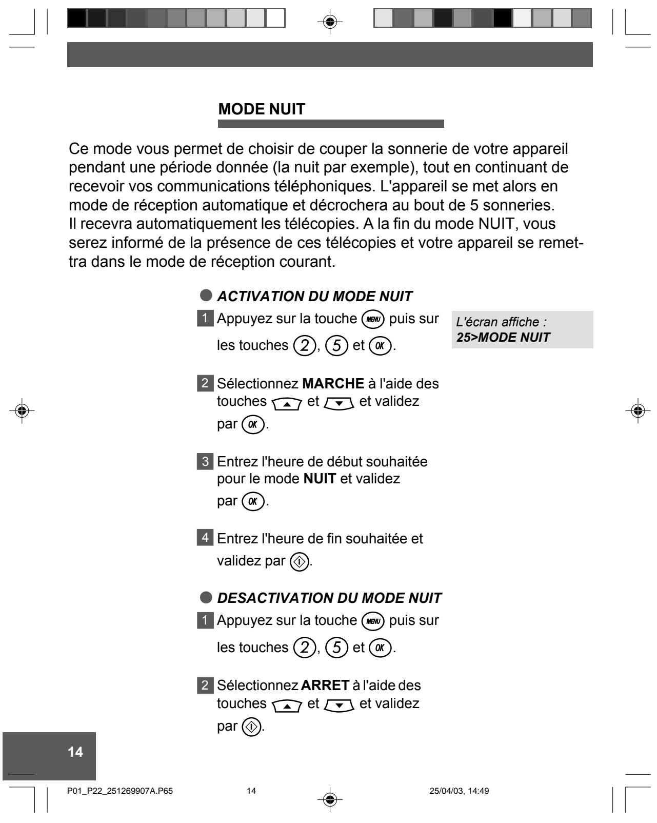 FRANCE TELECOM GALEO 4050 - NOMBRE DE SONNERIES AVANT DECROCHAGE AUTOMATIQUE - 1
