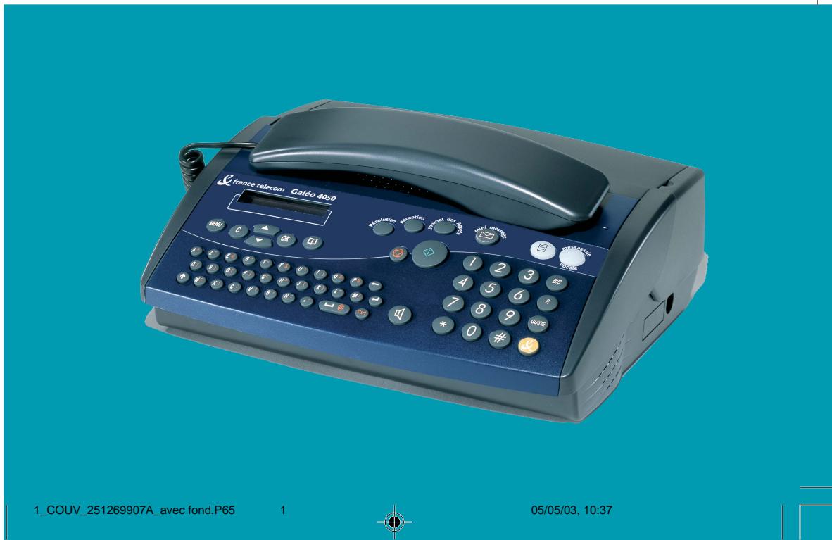 FRANCE TELECOM GALEO 4050 - Notice d'utilisation - 1