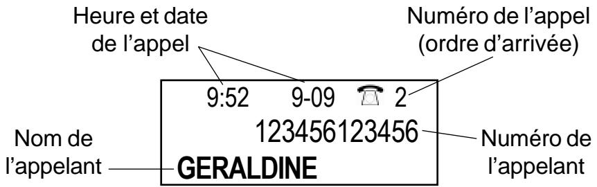FRANCE TELECOM GEEMARC CL600F - - UTILISATION DU JOURNAL DES APPELS - 1