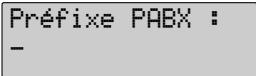 FRANCE TELECOM OCEANO - Mémorisation du préfixe PABX - 2