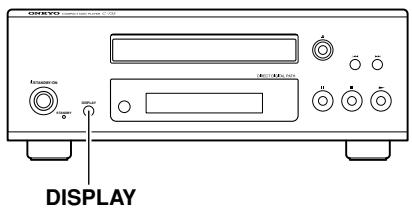 ONKYO C-733 - Visualizzazione del tempo residuo - 1