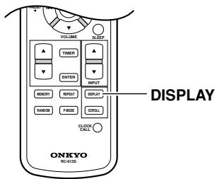 ONKYO C-733 - Visualizzazione del tempo residuo - 2