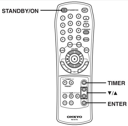 ONKYO CR-305FX - Cambiamento delle impostazioni di WEEKDAY e WEEKEND - 1