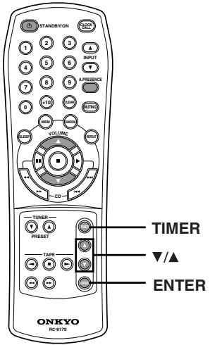 ONKYO CR-305FX - Modi di impostazione timer: - 1