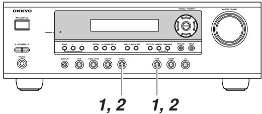 ONKYO HT-S590 - Changer l'affichage de selecteur d'entrée - 1