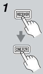ONKYO HT-S590 - Utilisation de la fonction CinemaFILTER - 1