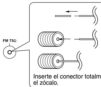 ONKYO HT-S590 - Instale la antenna FM, como se muestra. - 1