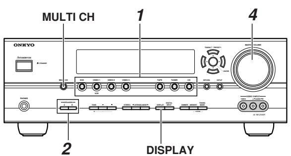 ONKYO HTS-790 - Fonctionnement élémentaire de l'ampli-tuner AV - 1