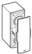 ONKYO HTS-790 - Instalar y desinstalar las rejillas de los altavoces - 1