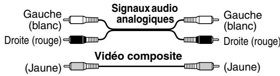 ONKYO HTS-790 - Code de couleurs des prises RCA pour apparéils AV - 1