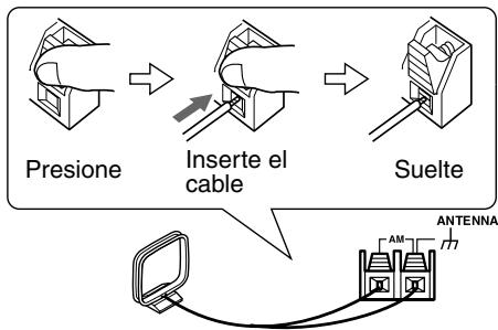 ONKYO HTS-790 - Conectar la antenna en buce AM - 2