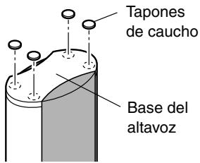 ONKYO SKF-750F - Utilizar los tapones de caucho para una plataforma más estable - 1