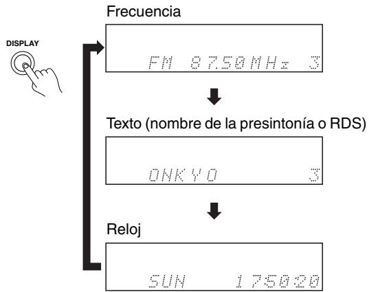 ONKYO T-433 - Visualizar información - 1