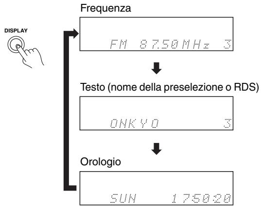 ONKYO T-433 - Visualizzazione delle informazioni - 1