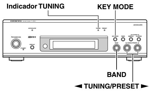 ONKYO T-433 - Sintonizar emisoras de radio manualmente - 1