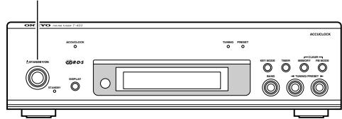 ONKYO T-433 - Accensione del T-433 - 1