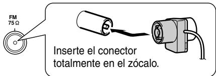 ONKYO TX-SR502E - Instale la antenna FM, como se muestra. - 2