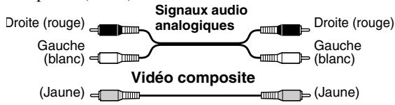 ONKYO TX-SR502E - Code de couleurs des prises RCA pour apparéils AV - 1