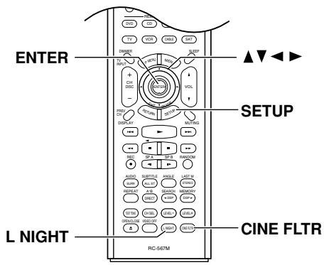ONKYO TX-SR502E - Utilizar las functions de ajuste de audio - 1