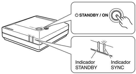 ONKYO UWL-1 - Si el indicator STANDBY del receptor está iluminado, pulse el botón [STANDBY/ON] para activar el receptor. - 1