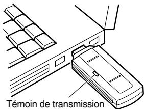 ONKYO UWL-1 - Enlevez le capuchon du transmetteur puis branchez-le à un port USB du PC. - 1