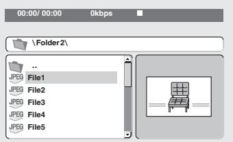 ONKYO DVSP405 - Utilisez les touches de déplacement du curseur ( / /) et la touche ENTER pour naviguer sur la page. morceaux MP3/WMA/MPEG-4 AAC. Il vous suffit de sélectionner le fischié audio que vous souhaitez écouter, puis le fischié JPEG à partir duquel doit commencer le diaporama. La lecture du diaporama et des fischiers audio est effectue de manière répétée. Les commandes de lecture ne fonctionnement que pour le diaporama JPEG. - 1