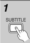 ONKYO DVSP405 - Choix des sous-titresques ne permettent le besoin de la langue des sous-titres qu'à partir d'un menu. Appuyez sur TOP MENU ou sur MENU pour acceder au menu.   
- Pour définir les préférences de sous-titrage, reportez-vous à “L. Sous-titres” la page 46.

Voyez "Affichage de fichiers de sous-titres DivX" la page 9 pour en savoir plus. - 2