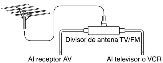 ONKYO HT-S4100 - Utilizar un divisor de antenna de TV/FM - 1