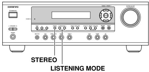 ONKYO HT-S4100 - Choix du mode d'écoute - 1