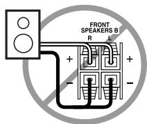 ONKYO HT-S4100 - Precauciones durante la connexion de los altavoces - 3