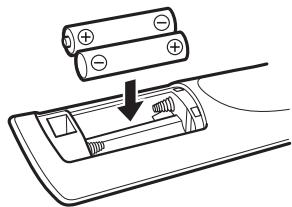 ONKYO HT-S6200 - Instalar las baterías - 2